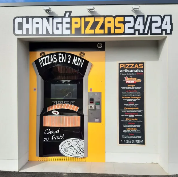 Distributeur de pizzas 24h/24 à Changé